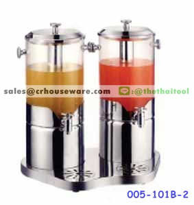 เครื่องจ่ายน้ำผลไม้ ขนาดความจุ 8 ลิตร โถคู่ Juice Dispenser Double 16 L. 005-101B-2