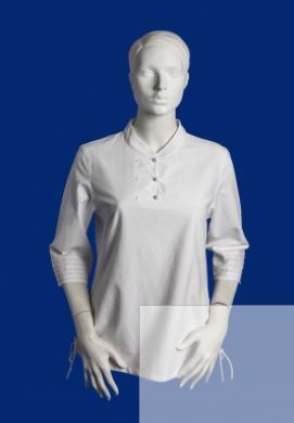 เสื้อสวมหัว ปกจีน แขนสามส่วน