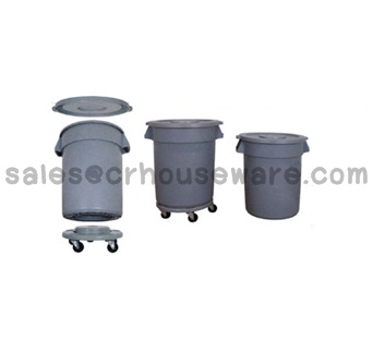ถังขยะมีล้อเลื่อน 35 แกลลอน 001-PN-60332 Trash bin wheels 35 gallon. 001-PN-60332