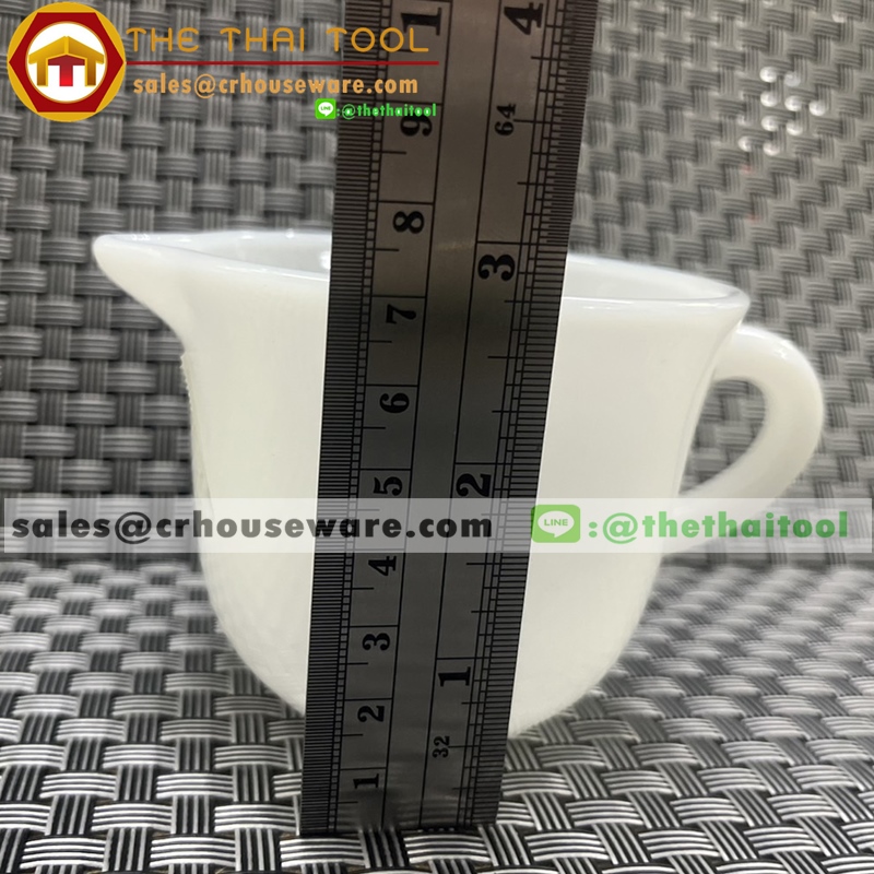 โถนม เนื้อมุก ลายมุก (ไม่เขียนขอบทอง)