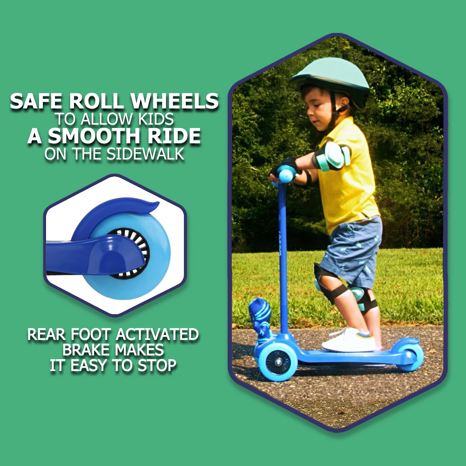 สกูตเตอร์ PJ Mask Catboy 3d Scooter with 3 wheels and tilt to turn