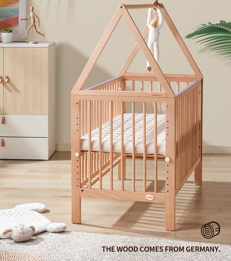 เตียงนอนไม้โครงบ้านสำหรับเด็ก WB3 + ปรับระดับได้ สามารถปรับเป็นโต๊ะเขียนหนังสือ TB10133