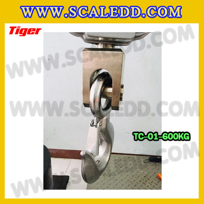 ตาชั่งแขวน600กิโลกรัม เครื่องชั่งแขวน600kg เครื่องชั่งแขวนดิจิตอล600kg ตาชั่งแขวนดิจิตอล600kg พิกัด 600kg ค่าละเอียด 0.2kg ตะขอหมุนได้360องศา เครื่องชั่งแขวนยี่ห้อ TIGER รุ่น TC-01