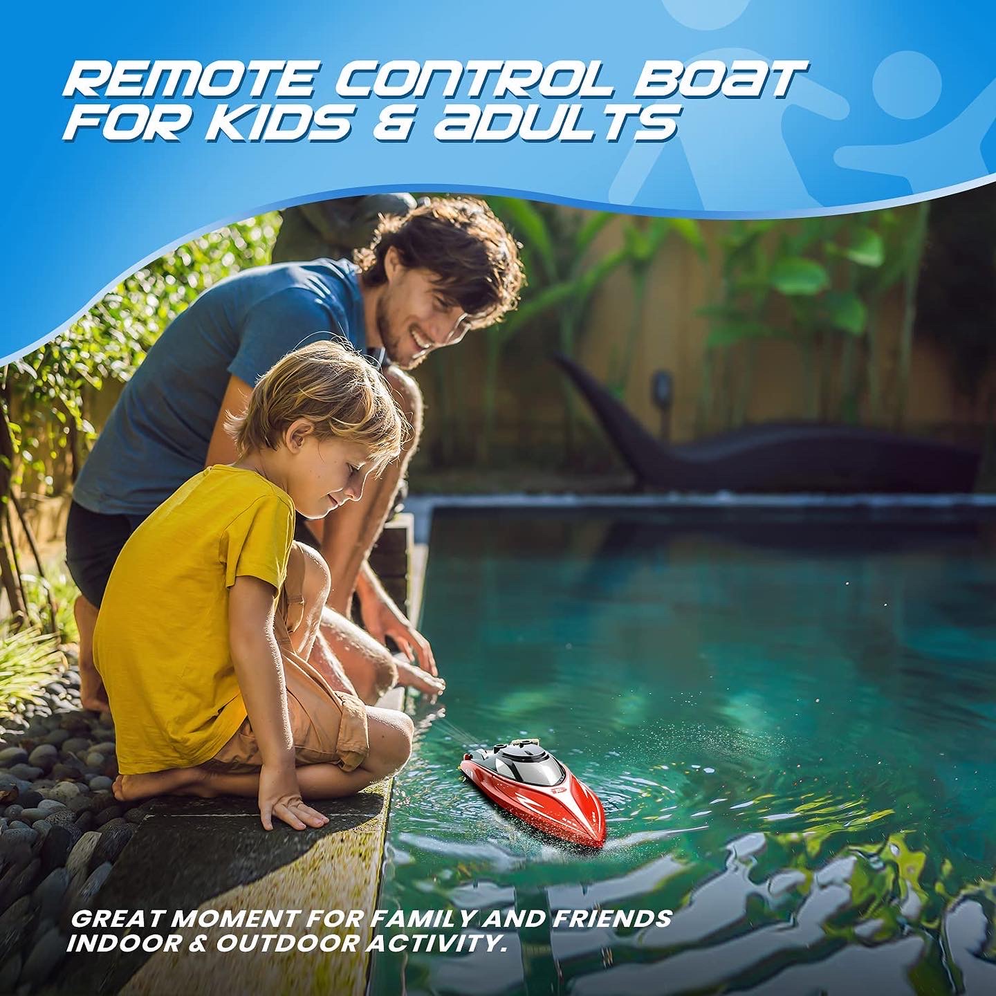 เรือบังคับด้วยรีโมท DEERC H120 RC Boat Remote Control Boats
