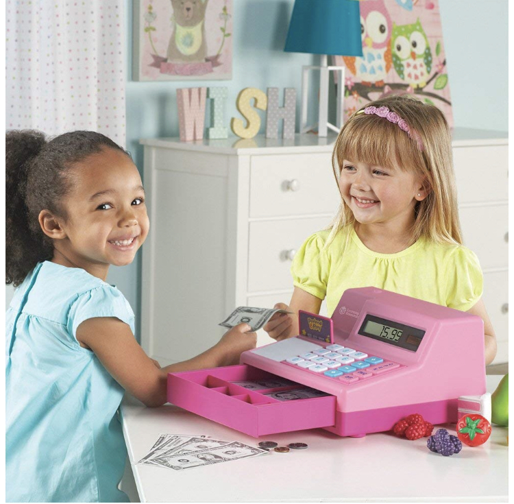 แคชเชียร์เก็บเงินจำลอง Learning Resources Pretend & Play Calculator Cash Register