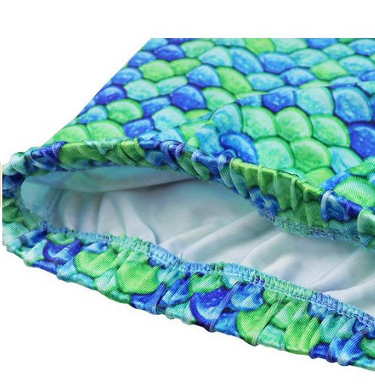 สินค้าพร้อมส่ง ชุดว่ายน้ำ หางนางเงือก เซ็ต 3 ชิ้น เซ็ตลายจุด