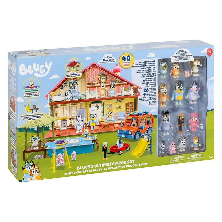 Bluey Ultimate Mega Set - Bluey New 2023 Ultimate Mega Set - Bluey 40 Pieces mega playset