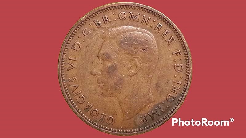 เหรียญ เงินตรา ประเทศ สหราชอาณาจักรบริเตนใหญ่และไอร์แลนด์เหนือ Penny (George VI) 1942