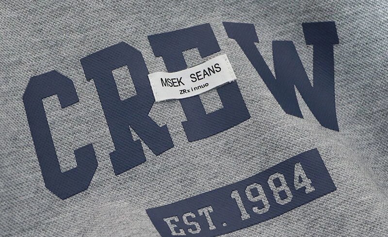 พร้อมส่ง เสื้อกันหนาว เสื้อแขนยาว ลาย Crew