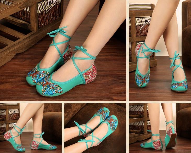 รองเท้าจีน ปักลาย มีแบบมากกว่ารูปปก