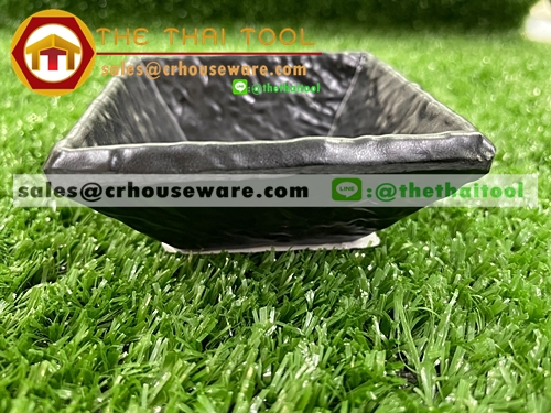 ถ้วยน้ำจิ้มทรงสี่เหลี่ยม สีดำ