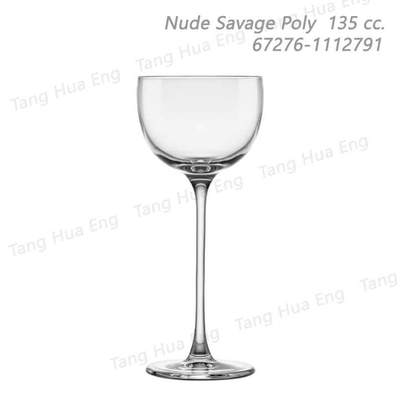( 6 ใบ ) แก้วคริสตัล Nude Savage Poly 135 cc. 67276-1112791