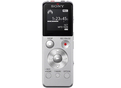 Sony เครื่องบันทึกเสียงระบบดิจิตอล UXSeries 4GB รุ่น ICD-UX543 สีเงิน