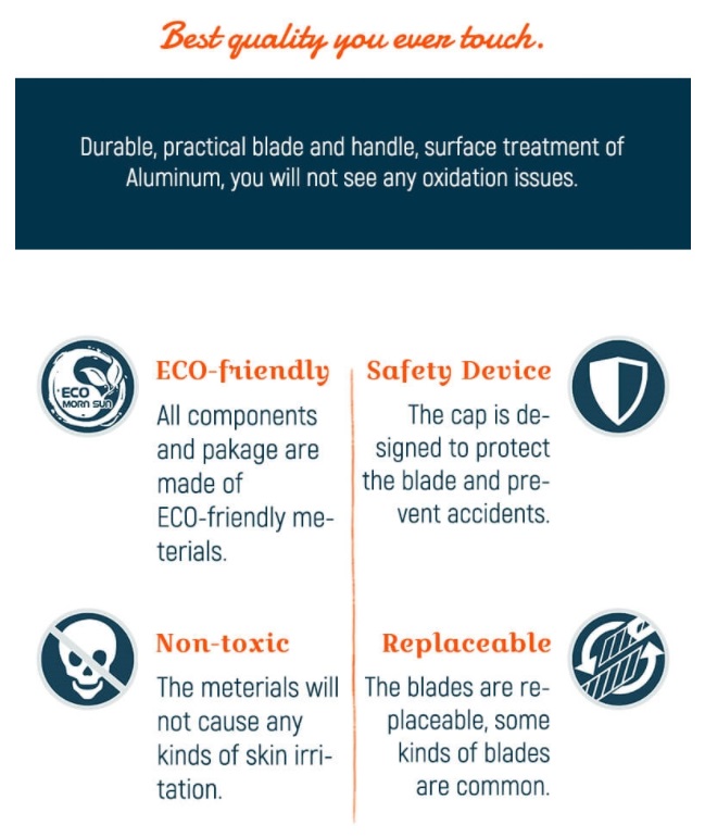 มีดคัตเตอร์ปีกนก MornSun No.11333