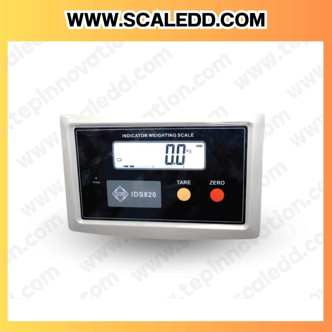 เครื่องชั่งน้ำหนักตั้งพื้น พิกัดน้ำหนัก 300 กิโลกรัม ค่าความละเอียด 20 กรัม ขนาดแท่นชั่ง 40*50 ซม. ยี่ห้อ SDS รุ่น IDS820