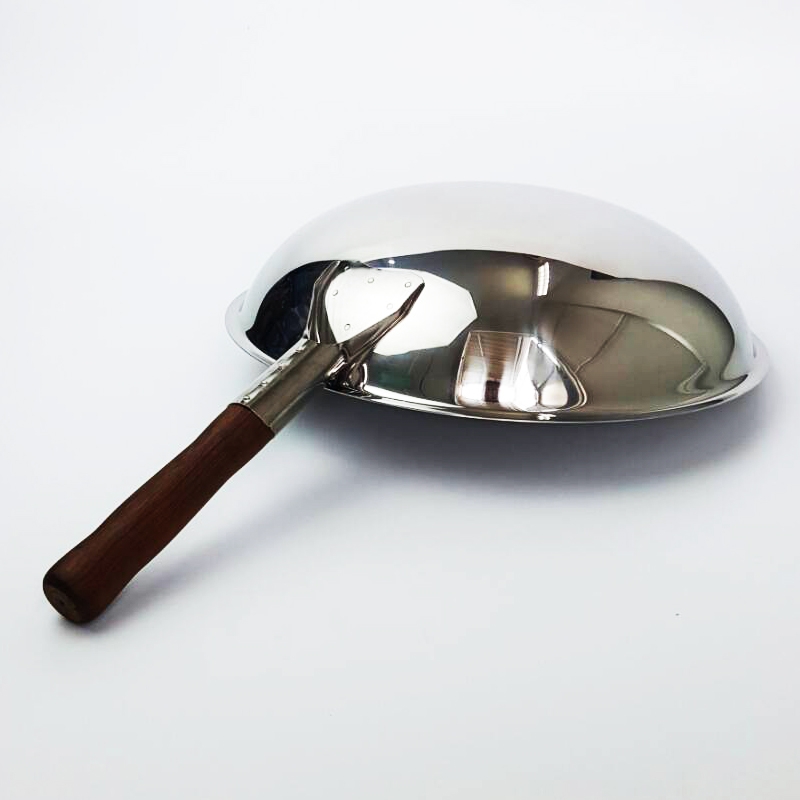 ZEBRA กระทะจีน Vitalux 3 ชั้น ด้ามไม้สัก 34 ซม. 176392