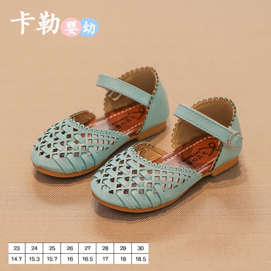 Friendly4kid รองเท้าคัชชูลายฉลุ สีฟ้า,สีชมพู,สีขาว