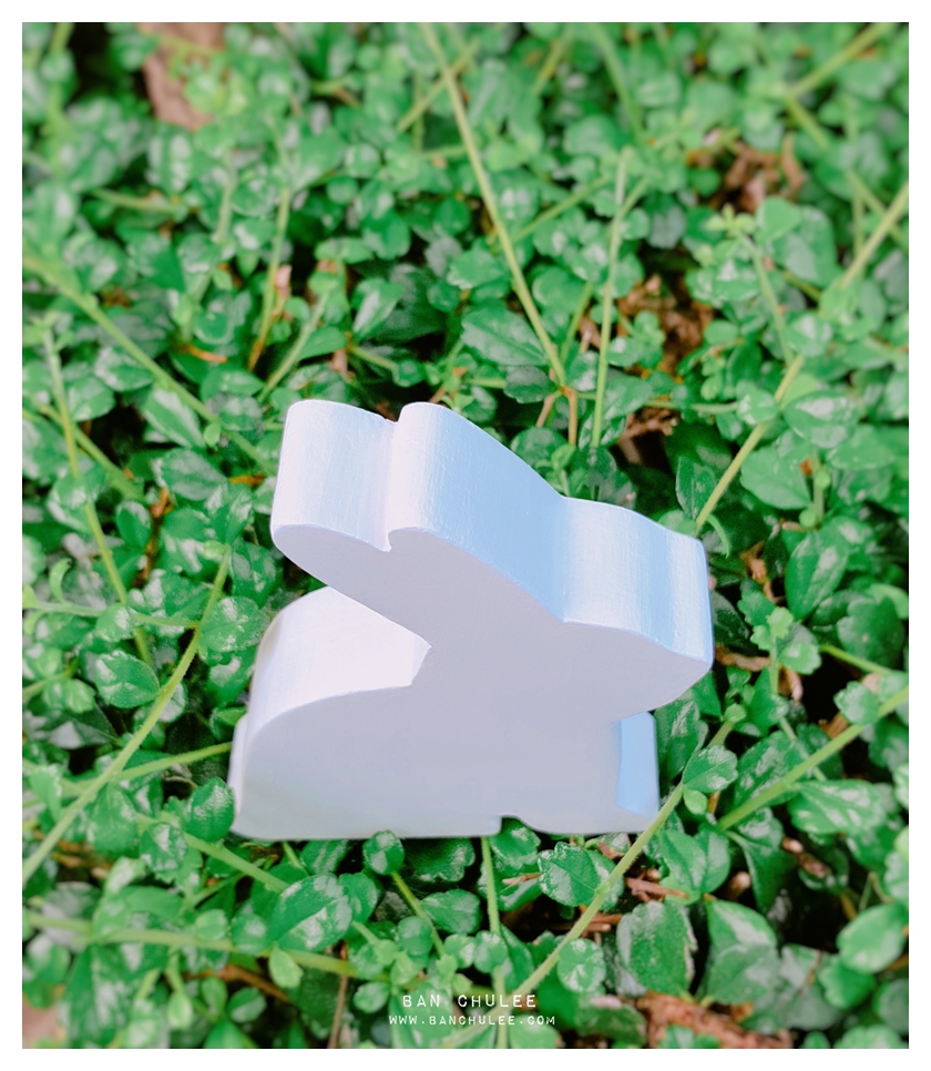 Wooden Bunny - White