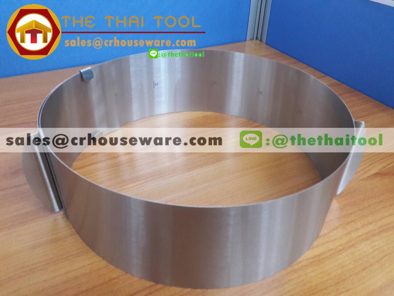 พิมพ์ขนมเค้ก ปรับระดับได้ ทรงกลม 005-P1630