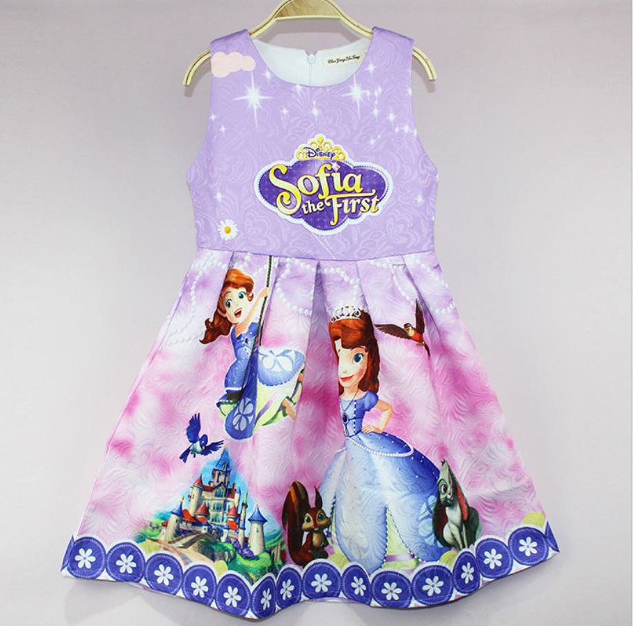 **พร้อมส่ง** เดรสเจ้าหญิง โซเฟีย พิมพ์ลาย