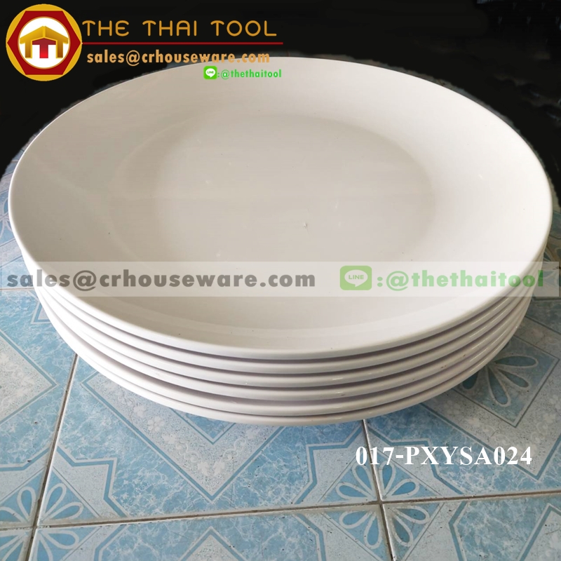 จานกลมทรงใบบัว 24 นิ้ว รหัสสินค้า 017-PX-YSA024 , Giant_plate , จานยักษ์ชาบู , จานเมลามีนยักษ์เชียงราย
