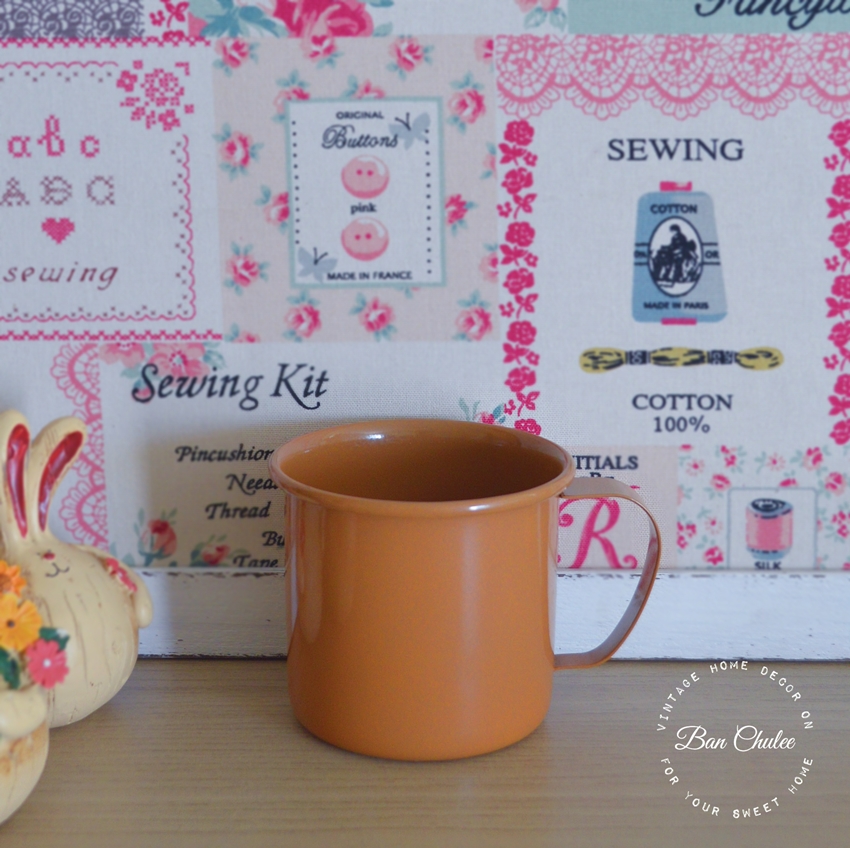 Enamel Mug - Brown แก้วอีนาเมลสีน้ำตาล