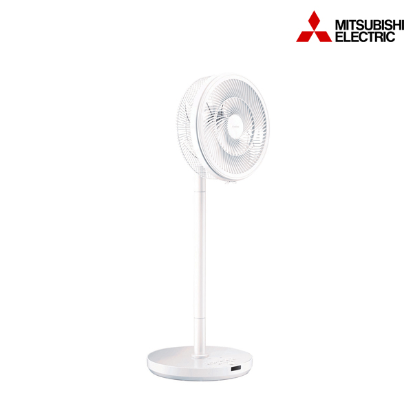 MITSUBISHI พัดลมตั้งพื้นกึ่งตั้งโต๊ะใบพัด 12 นิ้ว 3D SMART FLOW รุ่น R12-DW สีขาว