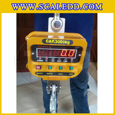 เครื่องชั่งแขวน15ตัน เครื่องชั่งดิจิตอลแบบแขวน15ตัน ค่าละเอียด 5kg เครื่องชั่งรุ่น OCS-XZ (เครื่องชั่งมีใบผ่านตรวจรับรองจากสำนักชั่งตวงวัด)