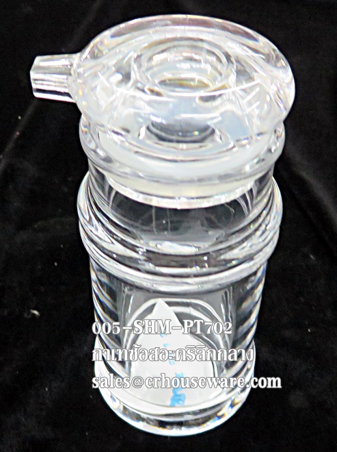 ขวดซ้อสอะคริลิก-กลาง แบบยกเท ความจุ 150 ml. 005-SHM-PT702