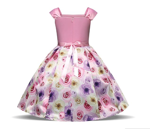 ชุดออกงานเด็ก แขนกุด สไตล์วินเทจ