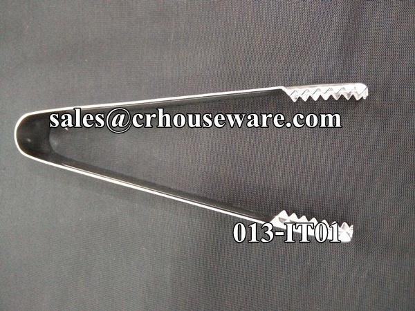 คีมคีบน้ำแข็งสเตนเลส รุ่นหนา 013-IT01