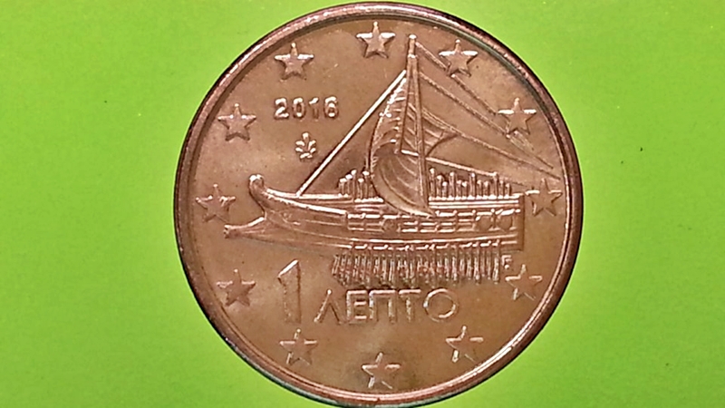 เหรียญ เงินตรา ประเทศ กรีซ EURO CENT 2016