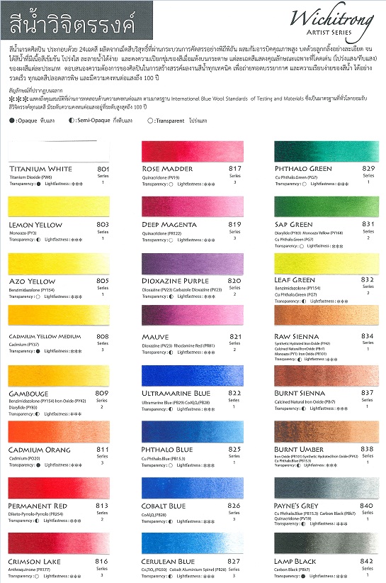 สีน้ำวิจิตรรงค์ 8ml