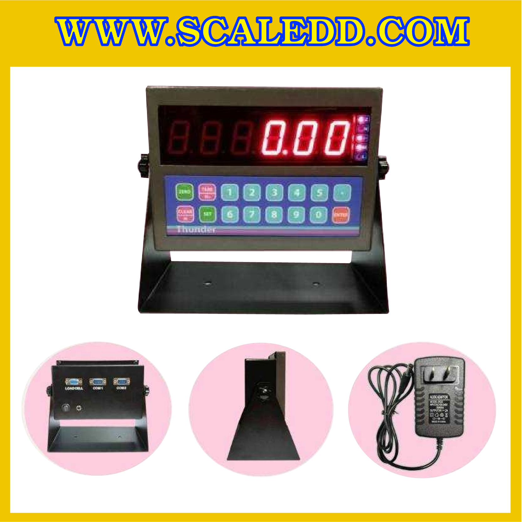 เครื่องชั่งน้ำหนักดิจิตอล ขนาดแท่นชั่ง 50*60 cm ยี่ห้อ Linear รุ่น Thunder