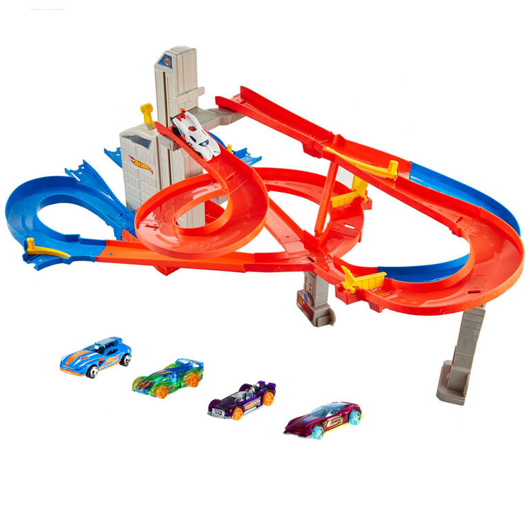 สนามแข่งรถ Hot Wheels City Auto Lift Expressway