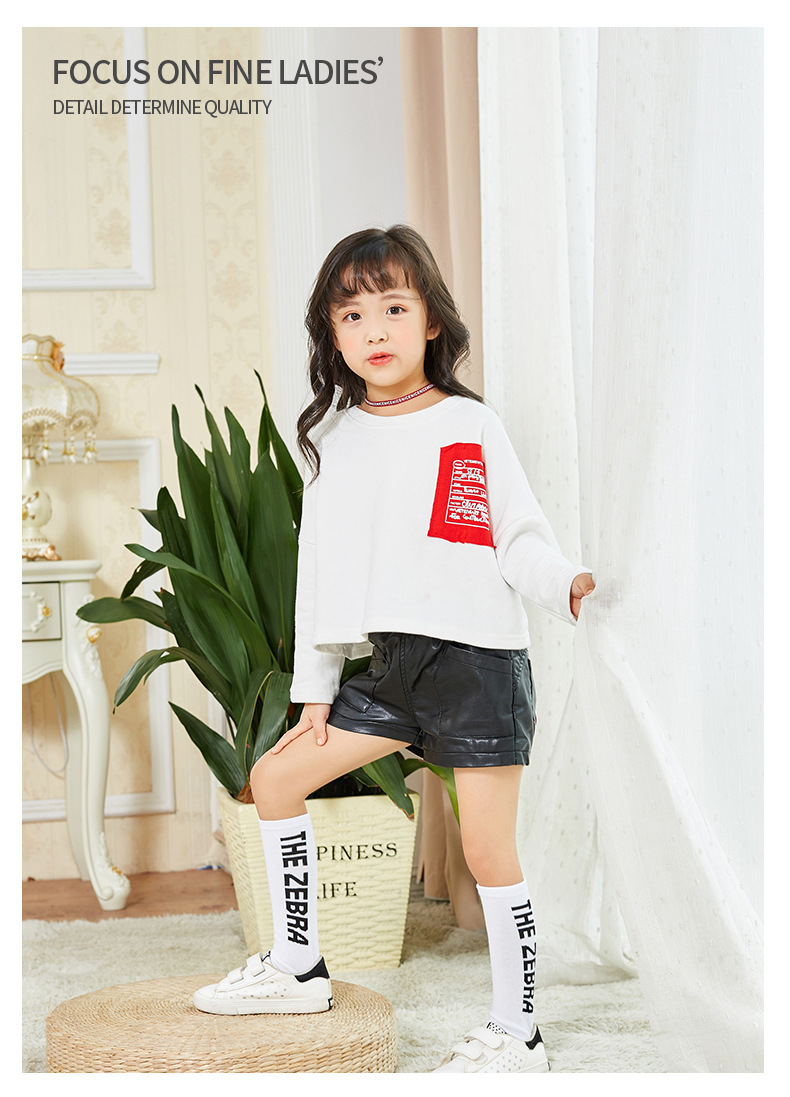 สินค้าพร้อมส่ง ถุงเท้า แบบยาว ถุงเท้าฮิปฮอป ลายอักษรข้าง