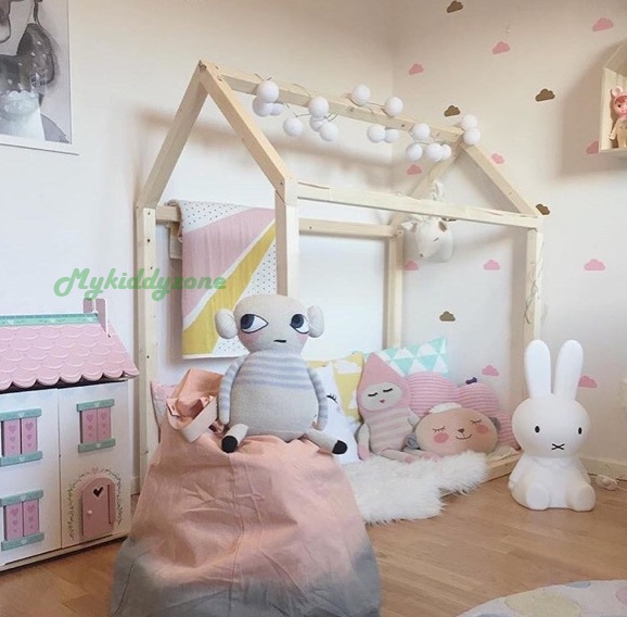 TP21031(WHK1) เตียงนอนไม้ โครงบ้าน