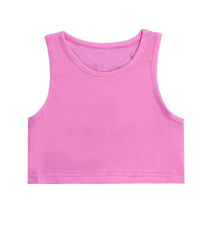 พร้อมส่ง ชุดเต้น ชุดแดนซ์ เสื้อสีขาว+กางเกงขายาว/กระโปรง สีชมพู