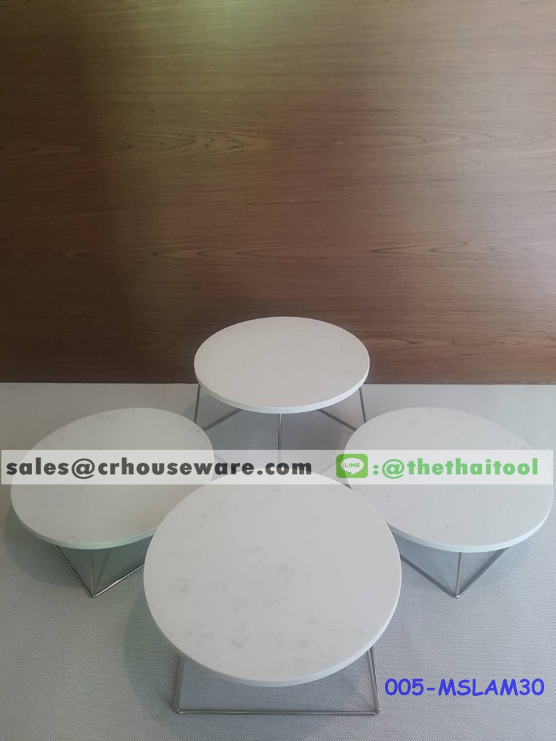แผ่นหินอ่อนสังเคราะห์ทรงกลม 005-MSLAM30,แผ่นหินอ่อนกลมโชว์อาหาร,แผ่นอาหารหินอ่อนโชว์อาหาร,Food_Display_Thailand
