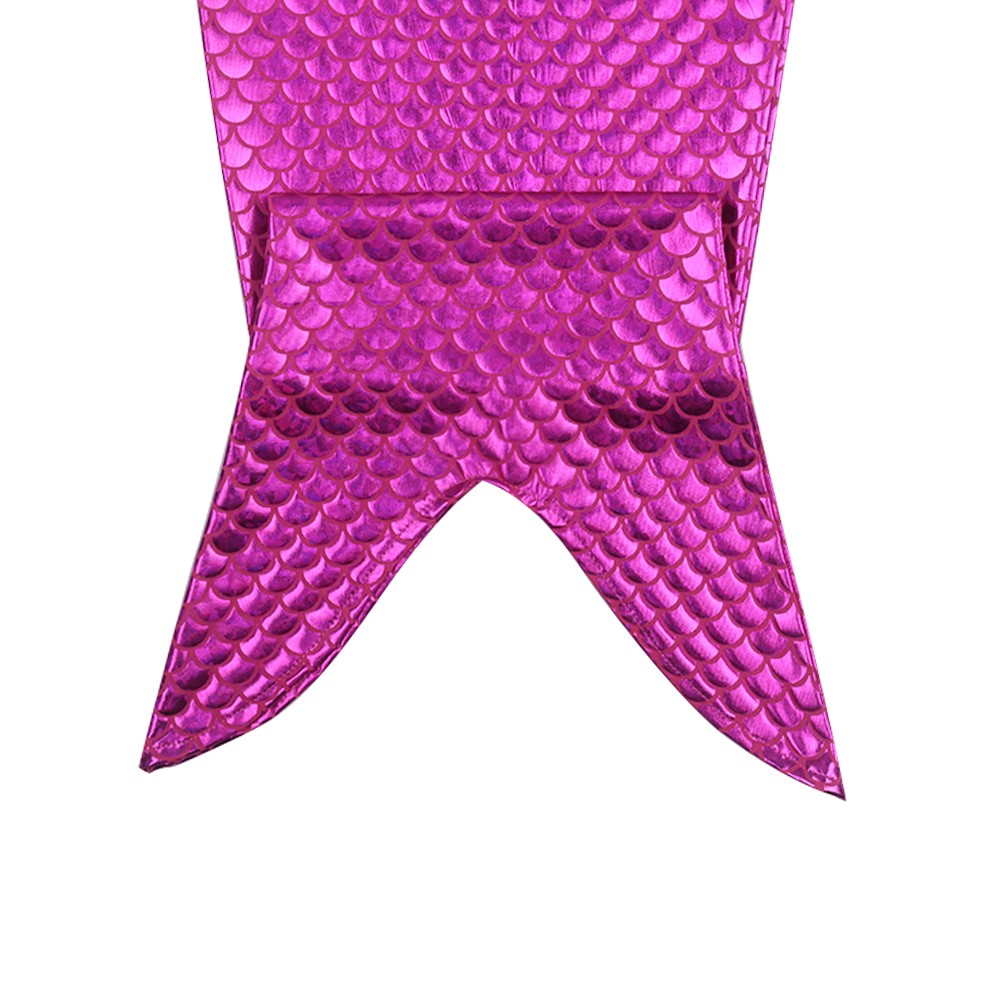 ชุดว่ายน้ำ นางนางเงือก เซ็ต 3 ชิ้น รุ่นเสื้อผูกอก สีชมพู-ฟ้า