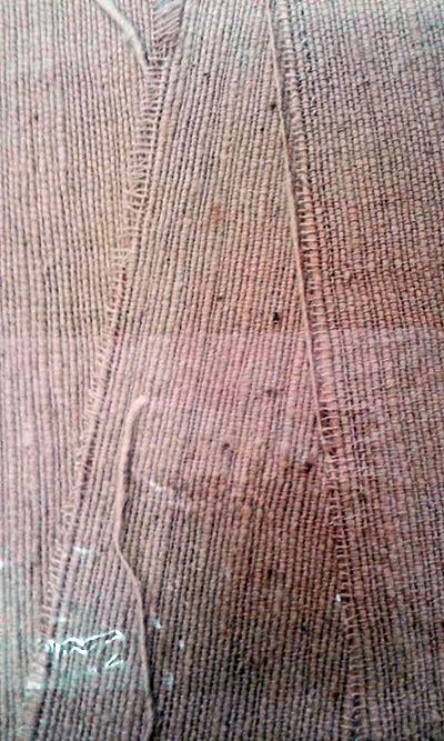 THAICOTTONSIVA ผ้าฝ้ายเข็นมือสีดอกฝ้าย (Cotton of Handwoven ( light brown)) สีดอกฝ้าย 100 CM