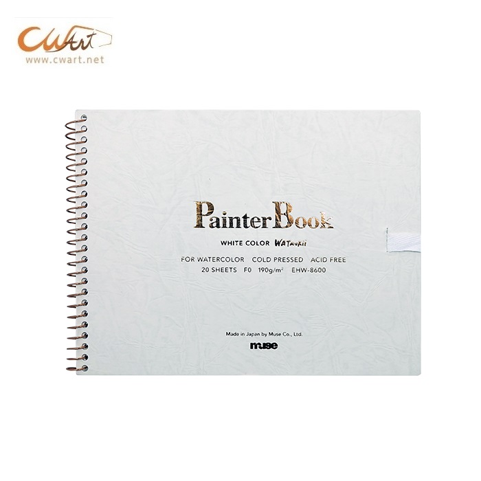 สมุด Muse White Color Wataukii Painter 190g 20แผ่น 18.6 x 14ซม.