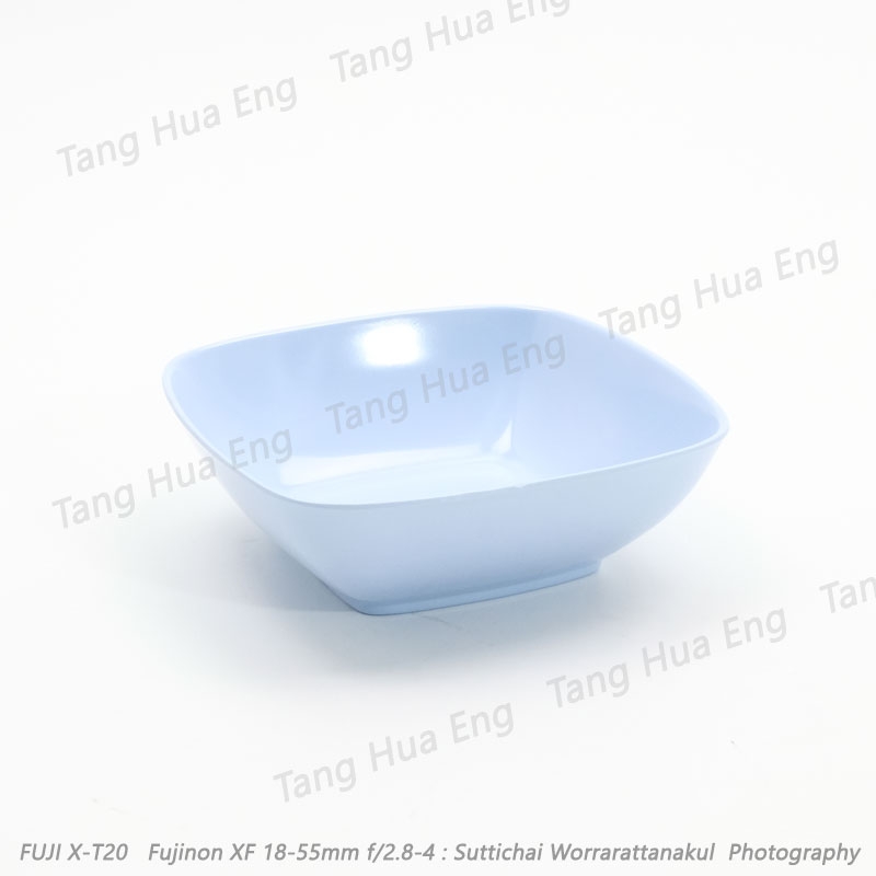 ชามเหลี่ยมซุปเปอร์แวร์ 6นิ้วB447-6 ( สีครีมขาว )/สีฟ้า