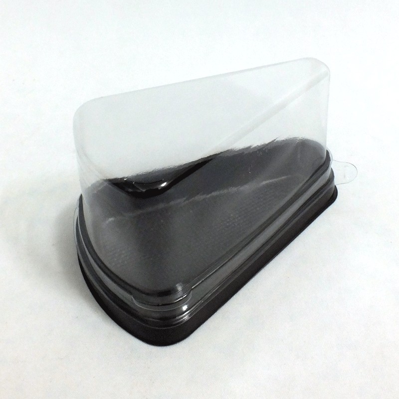 กล่องเค้ก 3 เหลี่ยม ฐานน้ำตาล E-61 ( 50 ชิ้น )