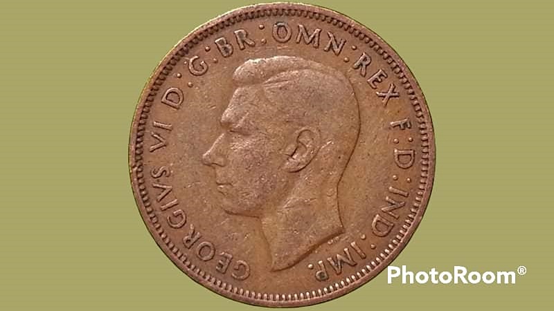 เหรียญ เงินตรา ประเทศ สหราชอาณาจักรบริเตนใหญ่และไอร์แลนด์เหนือ Penny (George VI) 1943