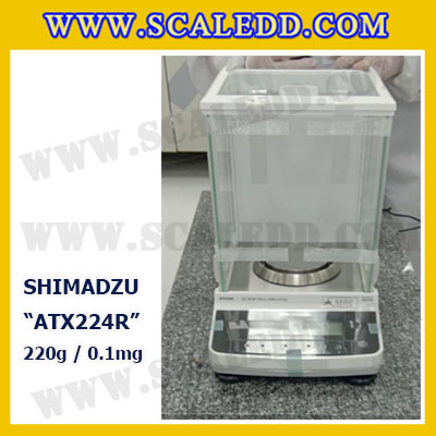 เครื่องชั่งอ่านค่าละเอียดสูงรุ่น ATX224R 220g x 0.0001g เครื่องชั่ง 220 กรัม เครื่องชั่งน้ำหนัก 220g เครื่องชั่งละเอียดสูง 220g เครื่องชั่งน้ำหนัก 220g เครื่องชั่งทศนิยม 4 ตำแหน่ง ตาชั่ง 220g เครื่องชั่งยี่ห้อ SHIMADZU รุ่น ATX224R