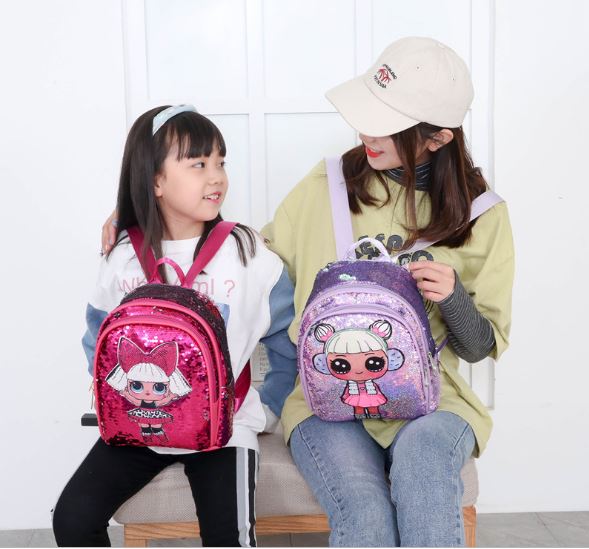 กระเป๋าเด็กเป้ LOL ปักเลื่อม ไซส์ใหญ่