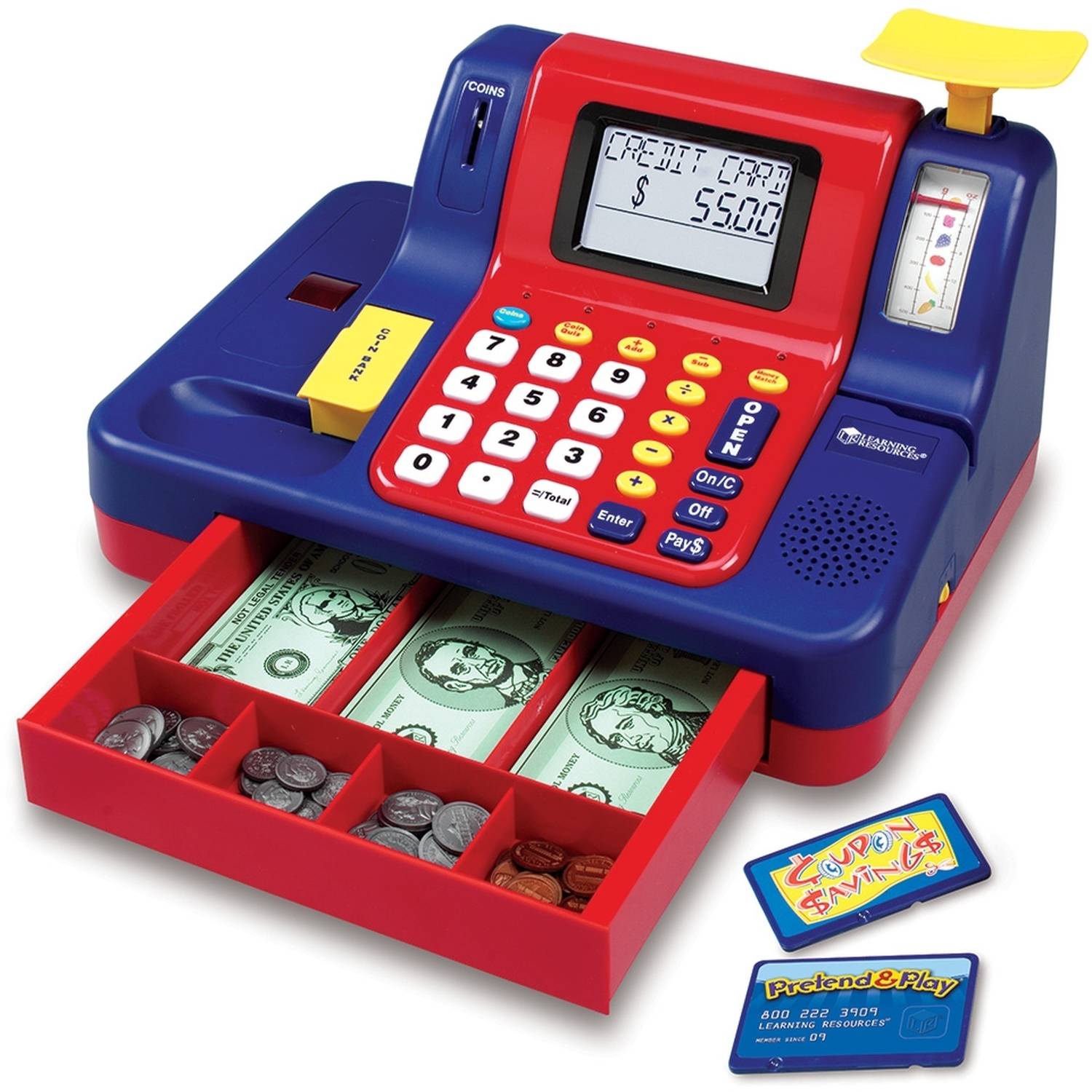 แคชเชียร์เก็บเงินจำลองชุดใหญ่ Learning Resources Pretend & Play Cash Register