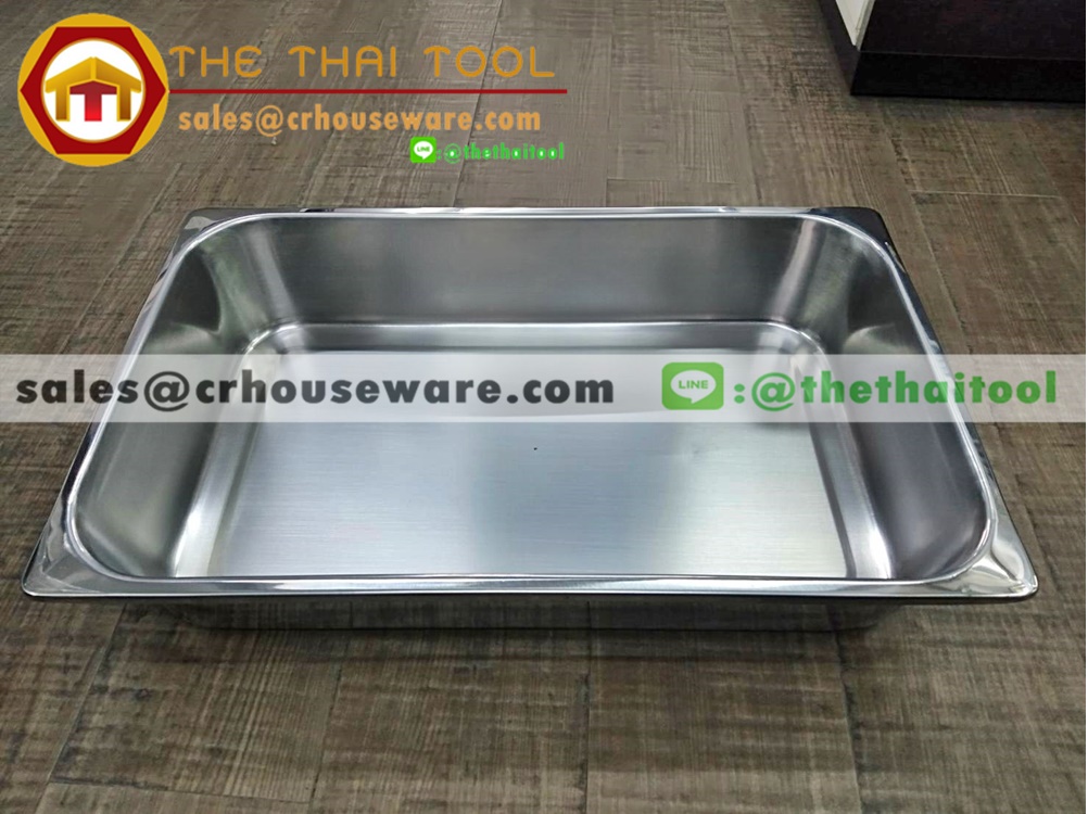 อ่างสแตนเลส 1/1 ลึก 10 ซม. อ่างสำหรับโรงงานผลิตอาหารโดยเฉพาะ Gastronorm Pan รหัส 040-SPECIAL-K105,ถาดโรงงานสัปปะรด,ถาดใช้ในโรงงานผลิตอาหาร