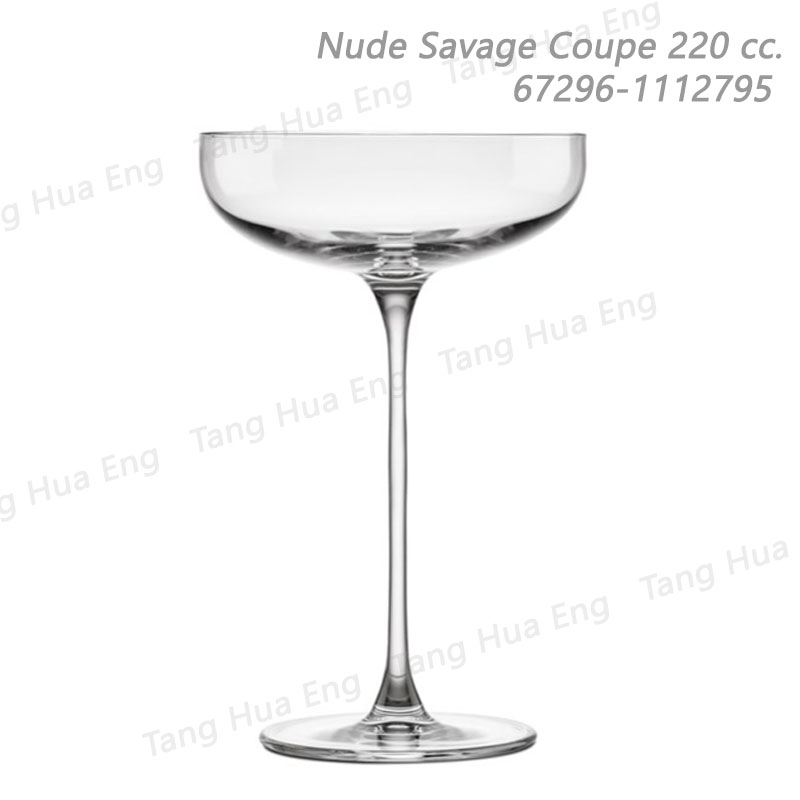 ( 6 ใบ ) แก้วคริสตัล Nude Savage Coupe 220 cc. 67296-1112795